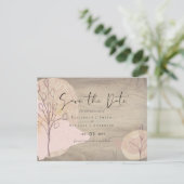 Natuurlijke aarde rustieke bos bladeren briefkaart (Staand voorkant)