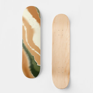Natuurlijke Abstracte Geode-Waterverf Skateboard