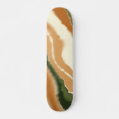 Natuurlijke Abstracte Geode-Waterverf Skateboard (Voorkant)
