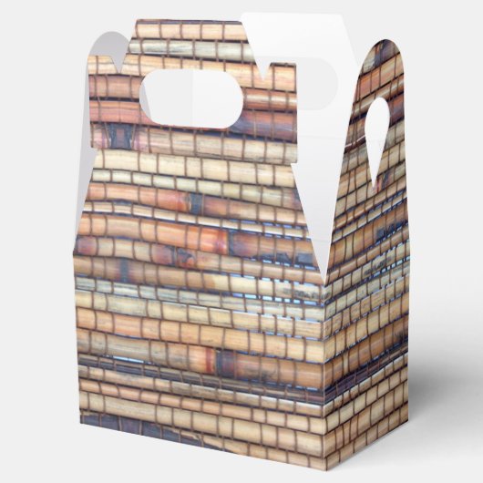 Natuurlijke Bamboe Favor Box Bedankdoosjes (Geopend)