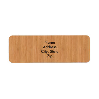 Natuurlijke Bamboe Hood Grain Kijk uit Etiket