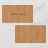 Natuurlijke Bamboe Hood Grain Kijk uit Visitekaartje (Voorkant / Achterkant)