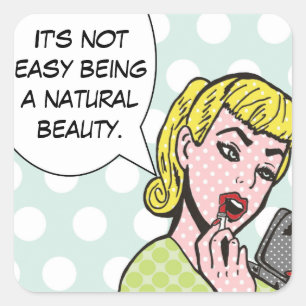 Natuurlijke Beauty Comic Book Stickers