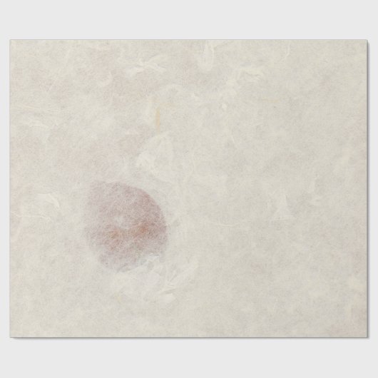 Natuurlijke Bloemen Kraft Aarde Ivoor Petals Mulbe Cadeaupapier (Vlak)