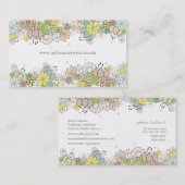 Natuurlijke bloesems Elegant Custom Visitekaartje (Voorkant / Achterkant)