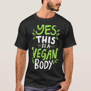Natuurlijke bodybuilding vegan fitness t-shirt