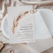 Natuurlijke boho pampas gras elegant bruiloft