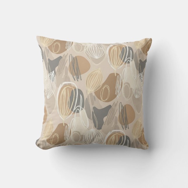 Natuurlijke Boho Worp Kussen (Voorkant)