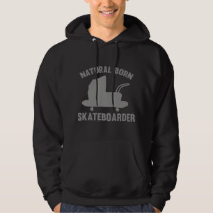 Natuurlijke Born Skateboarder Hoodie