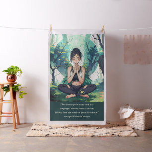 Natuurlijke Bosbeienmedailles Reiki Hoofdcitaten Stof