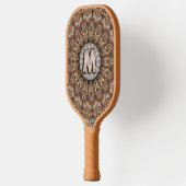 Natuurlijke Browns Mandala Pattern Pickleball Padd Paddle (Links)
