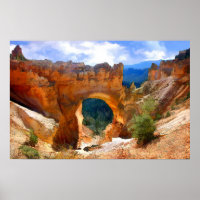 Natuurlijke brug Arch in Bryce Canyon NP-Realisme