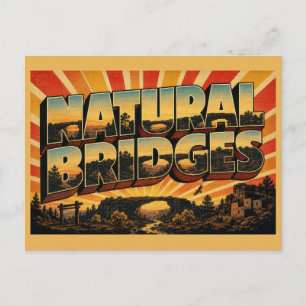 Natuurlijke Bruggen Nationaal Monument Zandsteenbo Briefkaart
