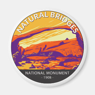 Natuurlijke bruggen Nationale Monument Utah Cirkel Magneet