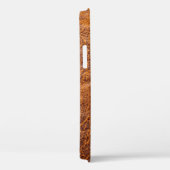 Natuurlijke bruine ledertextuur, leder, ski Case-Mate iPhone case (Achterkant / Rechts)