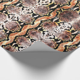 Natuurlijke bruine zure wash Boa constrictor Snake Cadeaupapier