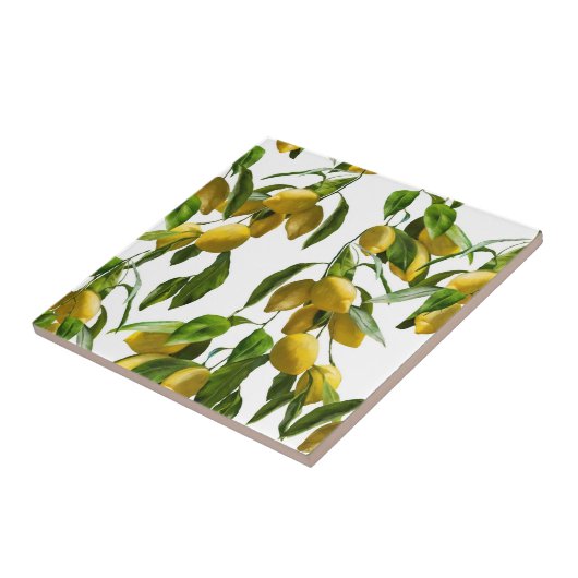 Natuurlijke citroenen, mooi tegeltje (Zijkant)