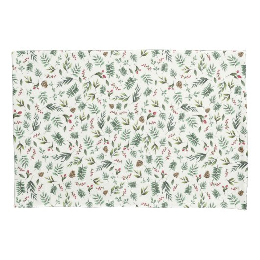 Natuurlijke Cream Natuur Kerst Kussensloop (Voorkant)