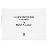 Natuurlijke diamantijs en sneeuw (Achterkant Horizontaal)