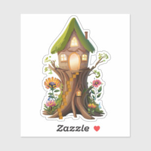 Natuurlijke Dwergenbos Thuis Sticker