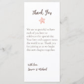 Natuurlijke Elegant Beach Seashell Flat Program Programma (Achterkant)