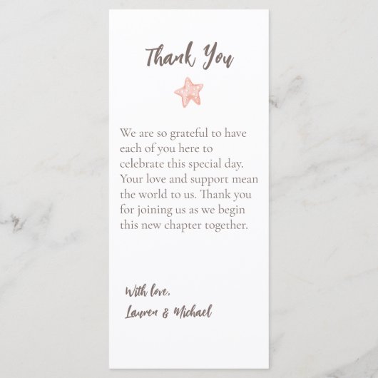 Natuurlijke Elegant Beach Seashell Flat Program Programma (Achterkant)