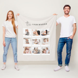 Natuurlijke elegante botanische foto eenvoudige fa fleece deken