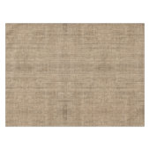 natuurlijke faux brown burlap tafelkleed (Voorkant (Horizontaal))