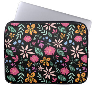 Natuurlijke flora en glamour zonder naadloos patro laptop sleeve