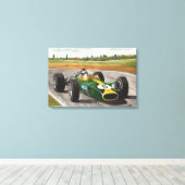 Natuurlijke geboren racer canvas afdruk (Insitu (Houten vloer))
