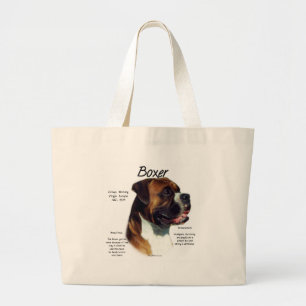 Natuurlijke gekleurde bokser Maak kennis met het r Grote Tote Bag