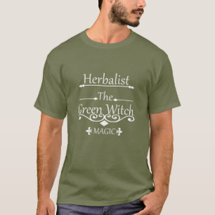 Natuurlijke Geneeskunde Groene Heks Kruidenkenner T-shirt