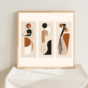 Natuurlijke Geometrie – Vrouwelijke Minimalistisch Poster
