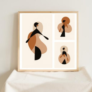Natuurlijke Geometrie – Vrouwelijke Minimalistisch Poster