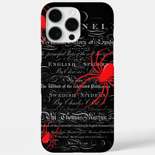 Natuurlijke geschiedenis Titel Pagina Spinnen Kall Case-Mate iPhone Case (Achterkant)