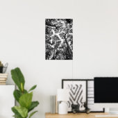 Natuurlijke geschiktheid (topjes van bomen) poster (Thuiskantoor)