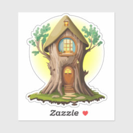 Natuurlijke Gnome Forest Home Sticker