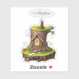Natuurlijke Gnome Forest Home Sticker