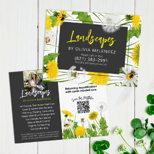 Natuurlijke Grasverzorging Service Paardenbloem & Briefkaart