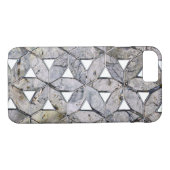 Natuurlijke Grijze Steen Mozaïek patroon bloem van Case-Mate iPhone Case (Achterkant (Horizontaal))