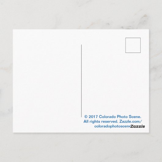 Natuurlijke grond briefkaart (Achterkant)