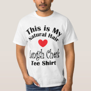 Natuurlijke Haarontwerp voor Zwarte Vrouwen Lengte T-shirt