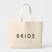 Natuurlijke herbruikbare bruiloft grote tote bag (Voorkant)