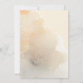 Natuurlijke herfstlandschap bruiloft save the date (Achterkant)