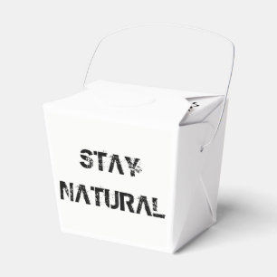 Natuurlijke het verblijf, blijft allesetend! bedankdoosjes