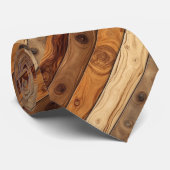 Natuurlijke Houten Nekband Stropdas (Opgerold)