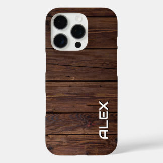 Natuurlijke houten panelen - Horizontaal houten pa iPhone 16 Pro Hoesje