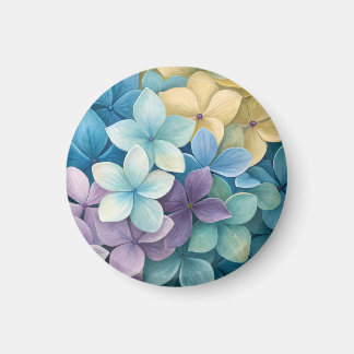 Natuurlijke kleurrijke bloemen magneet