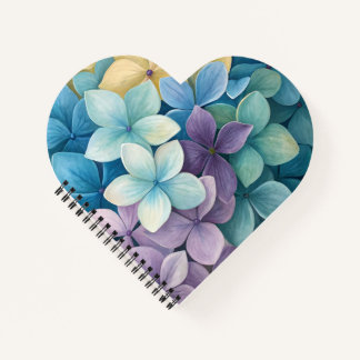 Natuurlijke kleurrijke bloemen notitieboek