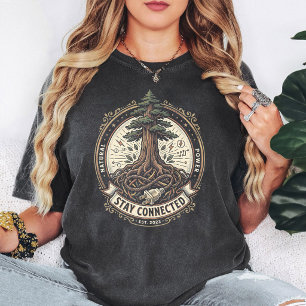 Natuurlijke Kracht Boom Des Levens Embleem T-shirt